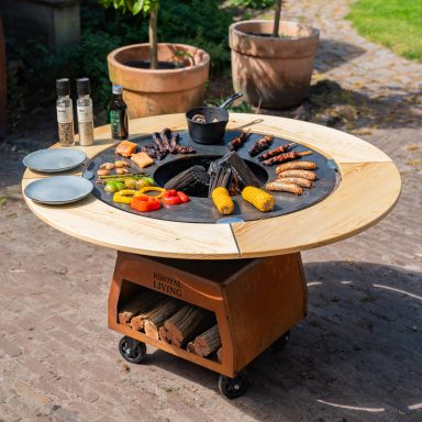plancha Brasero corten